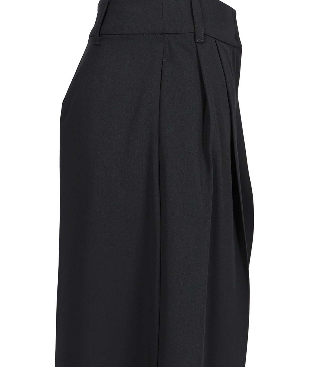 'S MAX MARA Синие шерстяные прямые брюки, фото 5