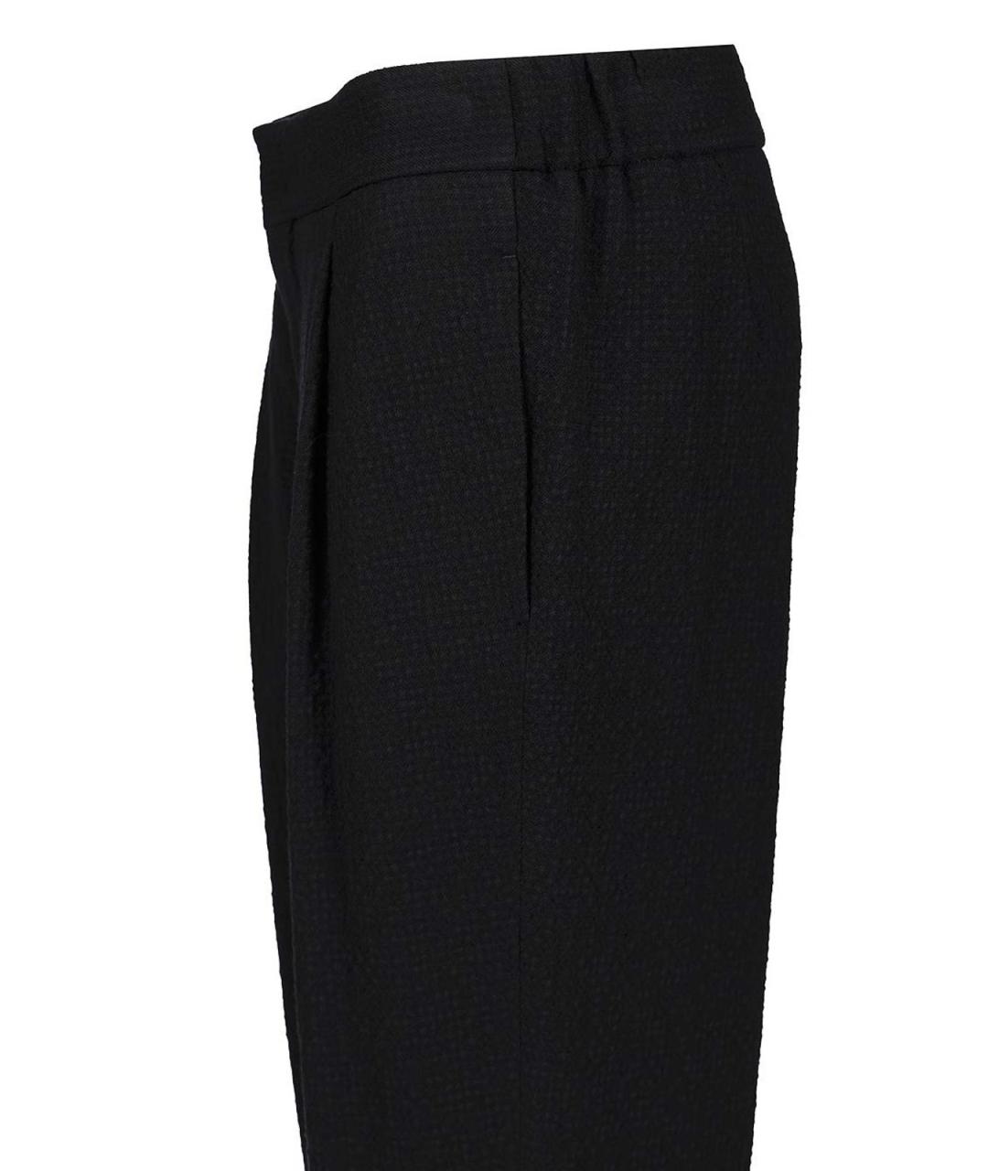 GIORGIO ARMANI Черные шерстяные классические брюки, фото 5