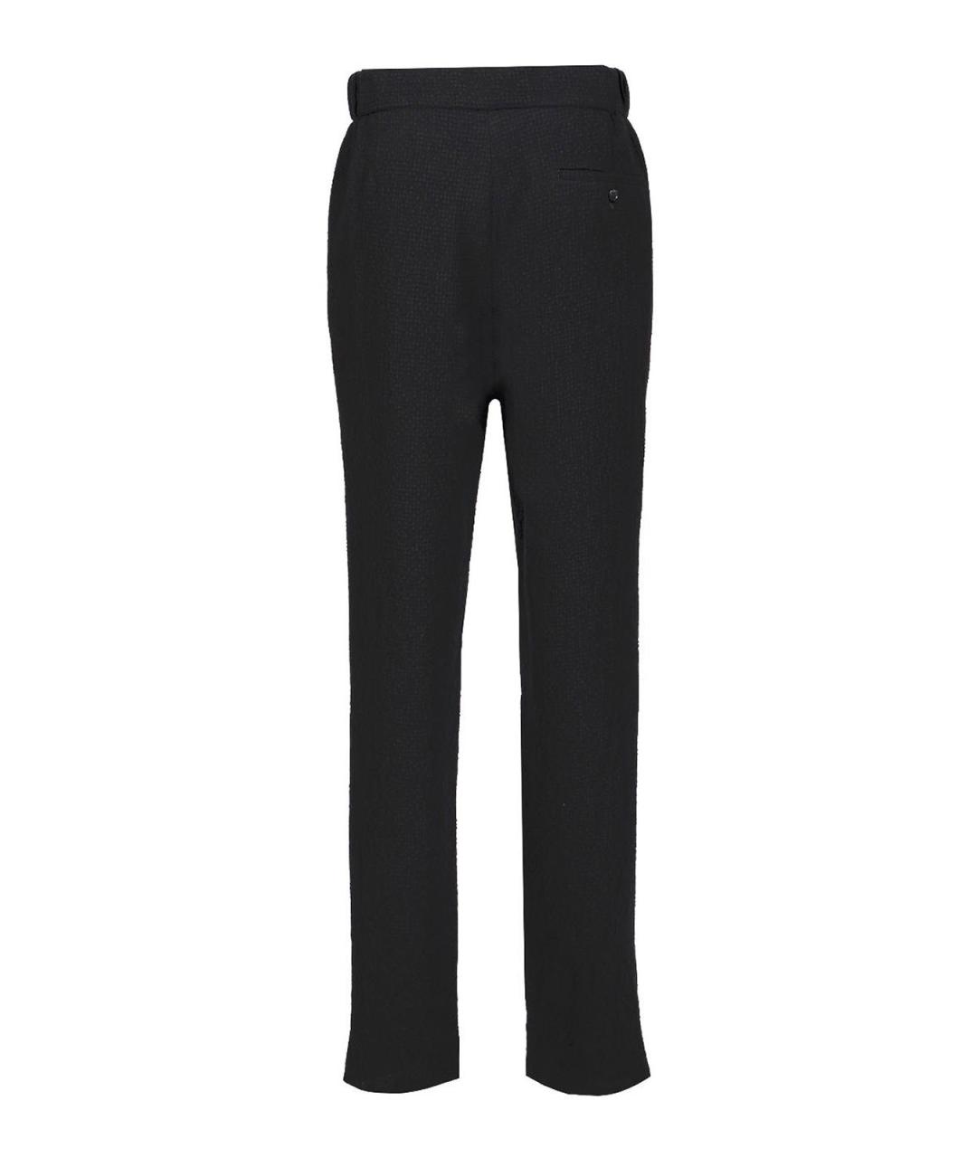 GIORGIO ARMANI Черные шерстяные классические брюки, фото 2