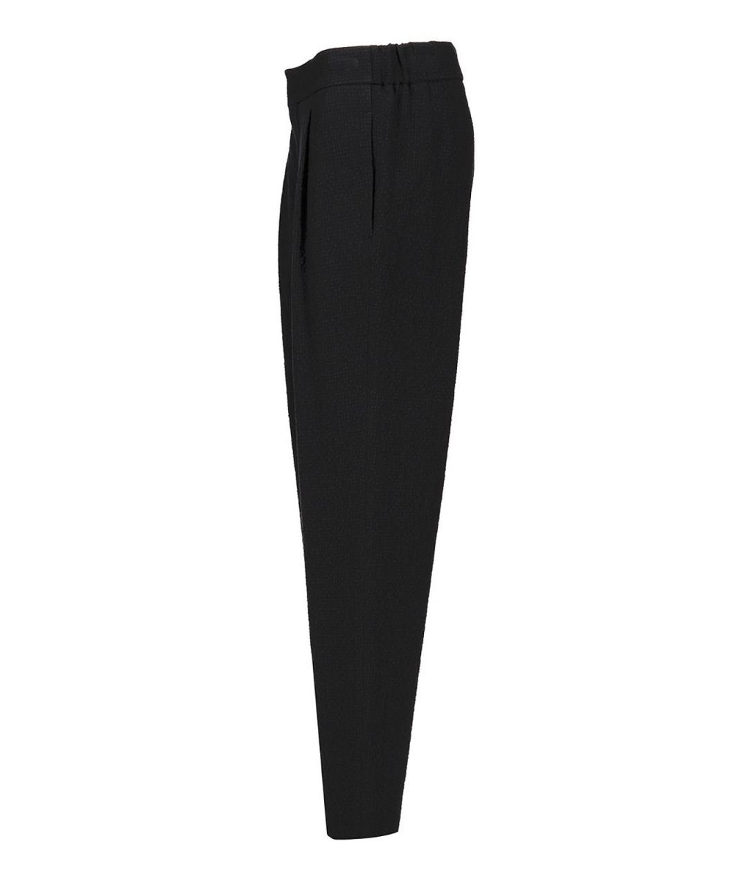 GIORGIO ARMANI Черные шерстяные классические брюки, фото 3
