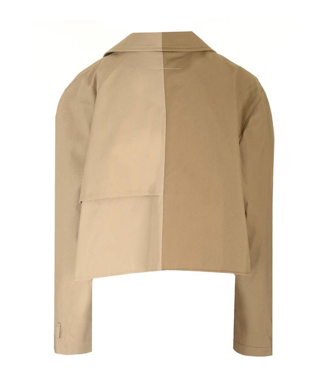 MM6 MAISON MARGIELA Бежевая хлопковая куртка, фото 2