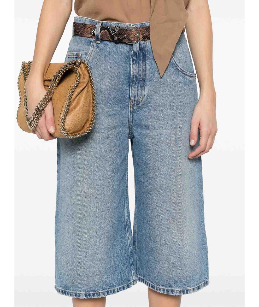 STELLA MCCARTNEY Синие хлопковые шорты, фото 2