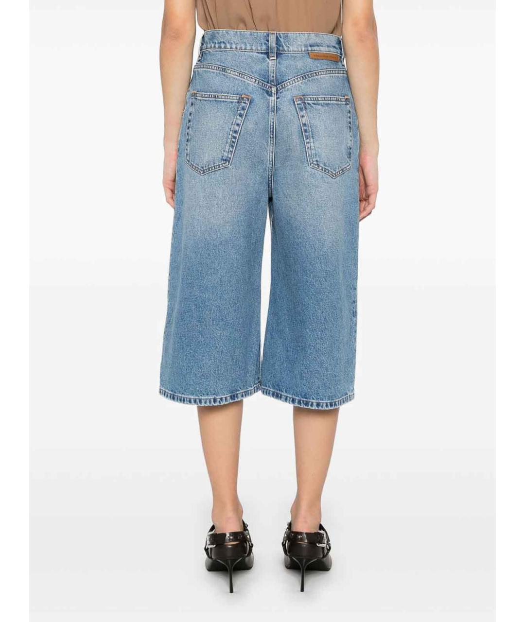 STELLA MCCARTNEY Синие хлопковые шорты, фото 3