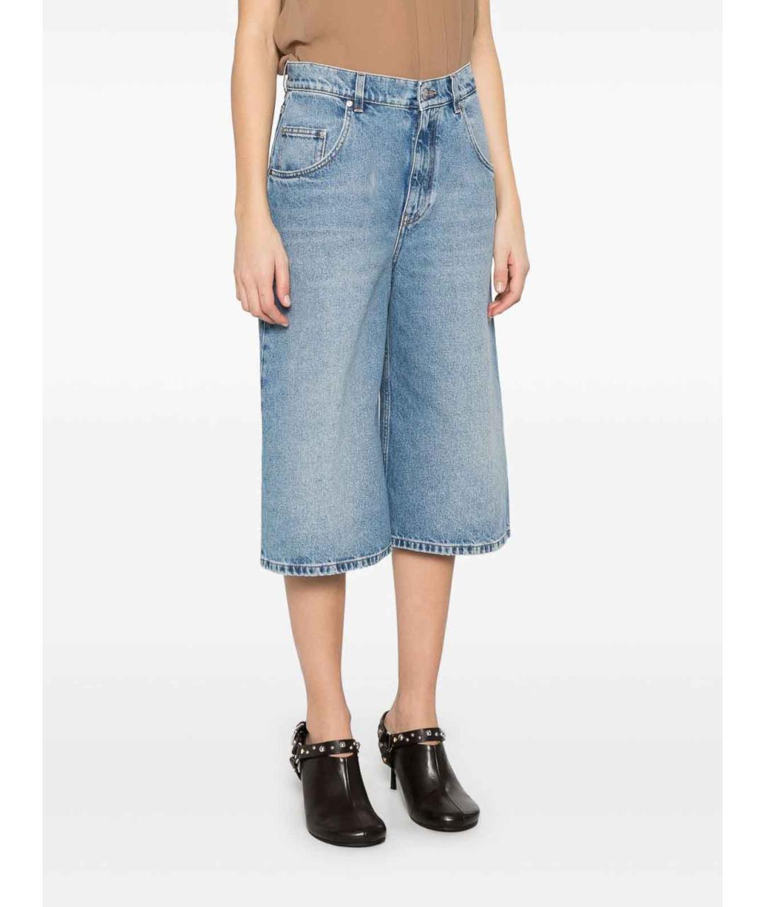 STELLA MCCARTNEY Синие хлопковые шорты, фото 4