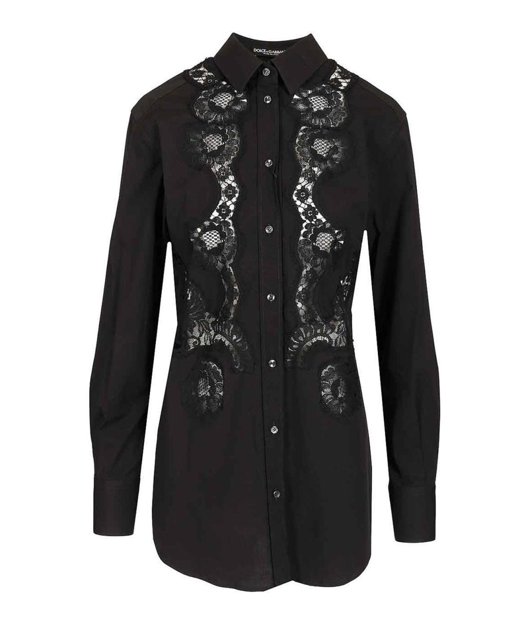 DOLCE&GABBANA Черная хлопковая рубашка, фото 1