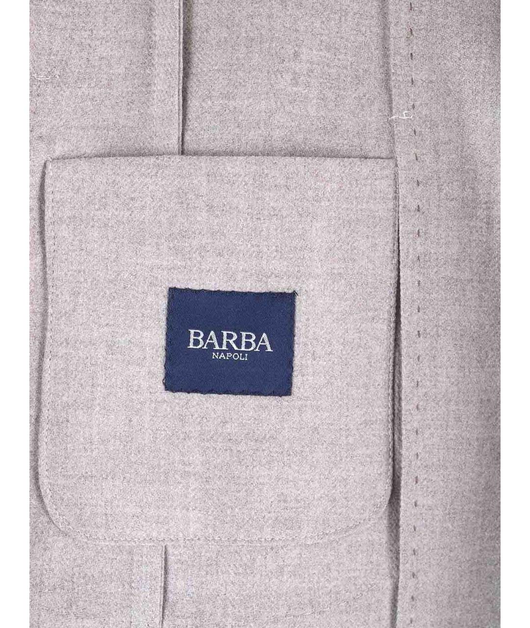 BARBA Серая кашемировая куртка, фото 6