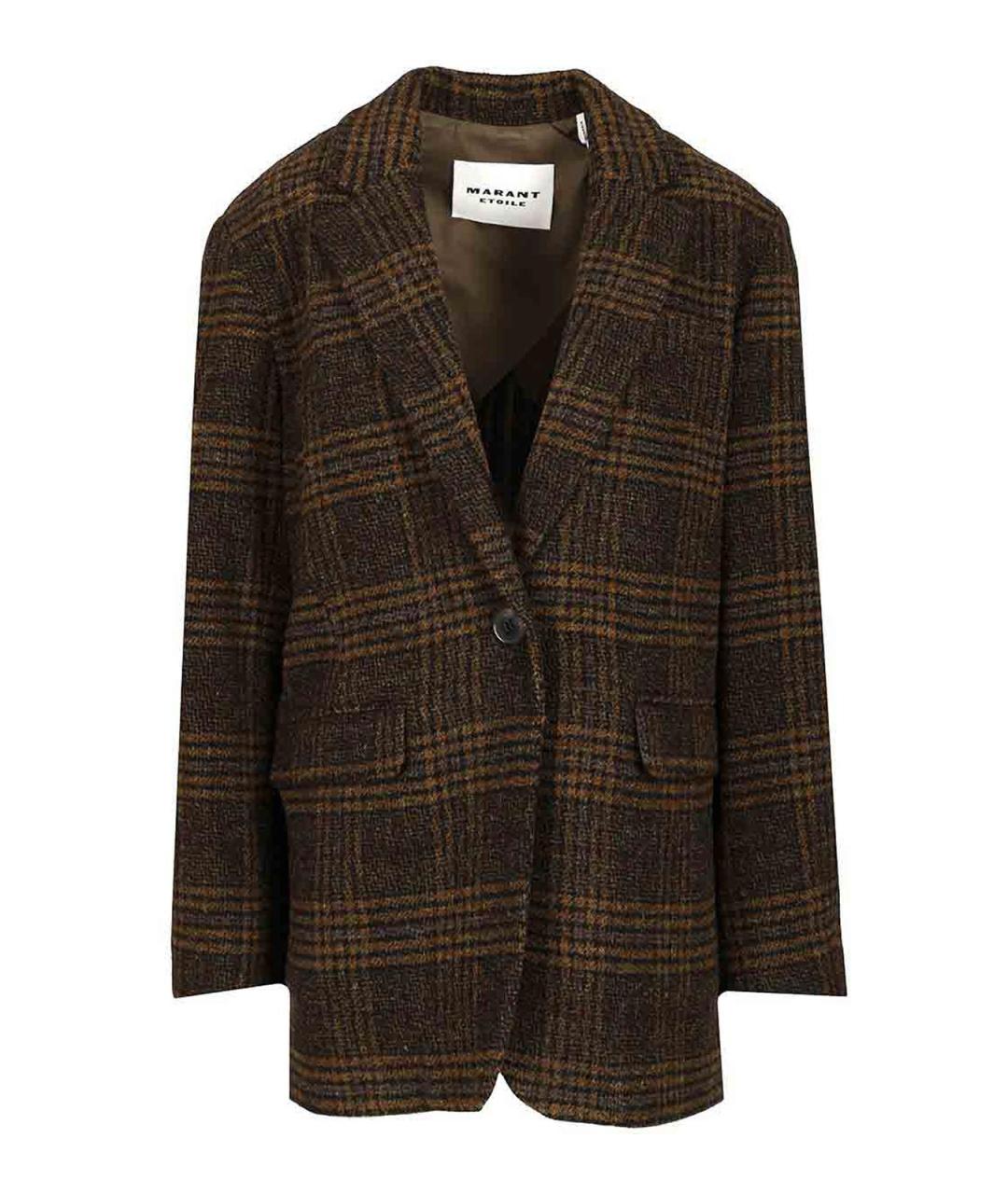 ISABEL MARANT Зеленое шерстяное пальто, фото 1