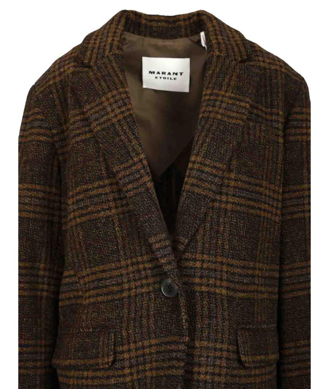 ISABEL MARANT Зеленое шерстяное пальто, фото 4