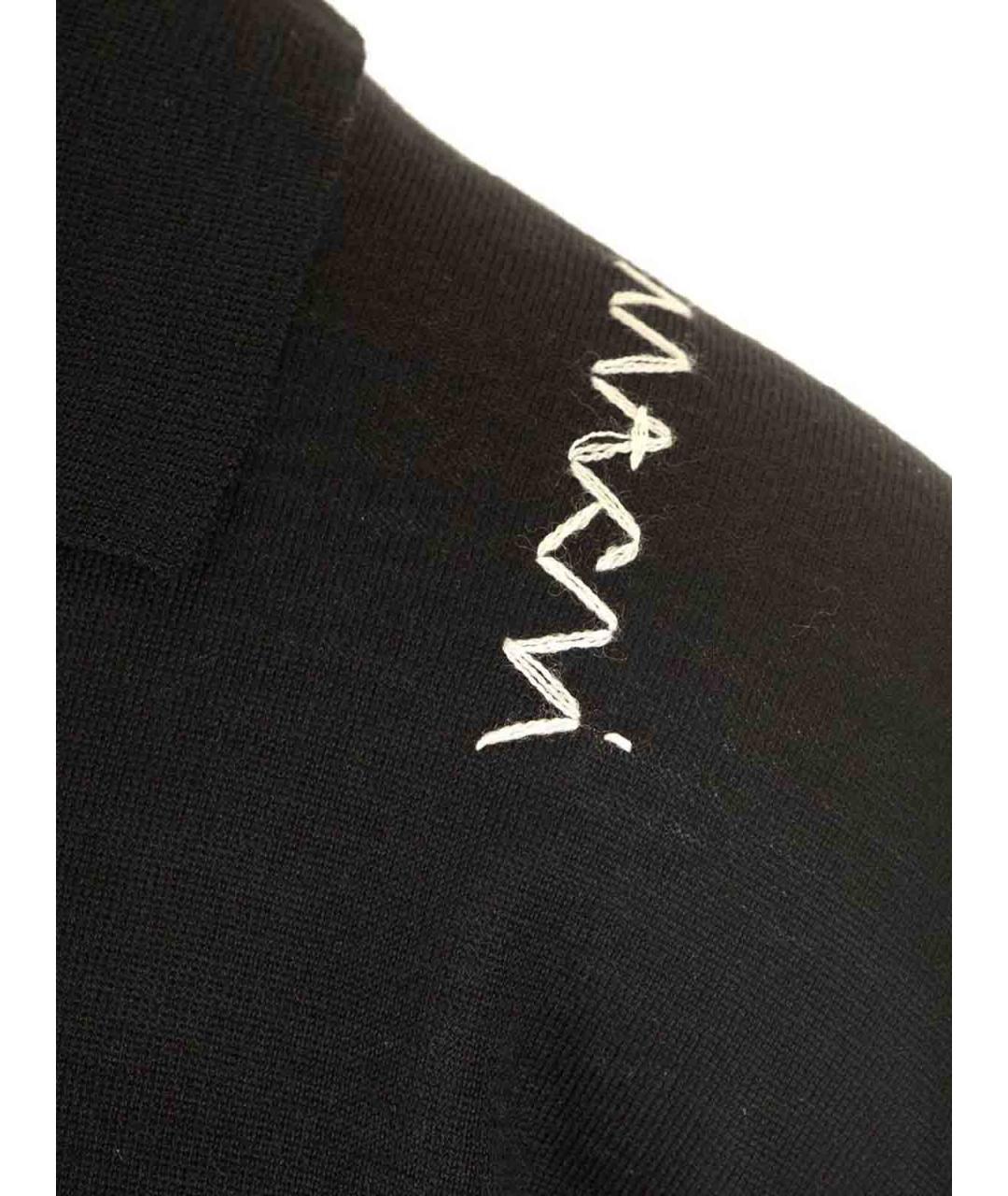 MARNI Черная шерстяная футболка, фото 5