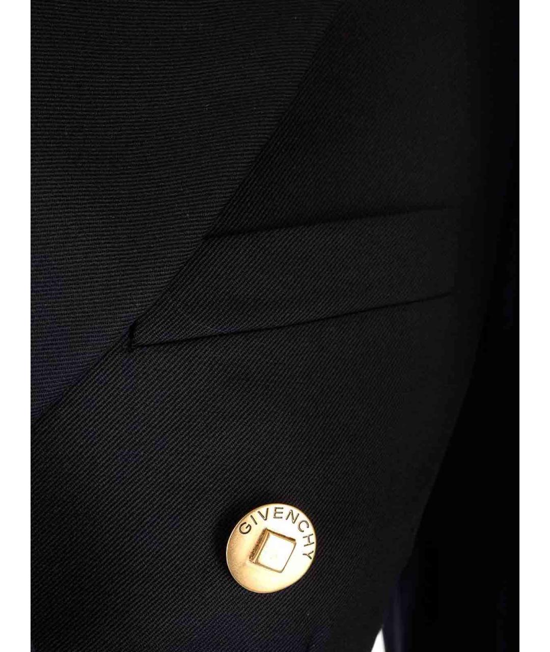 GIVENCHY Темно-синий шерстяной жакет/пиджак, фото 4