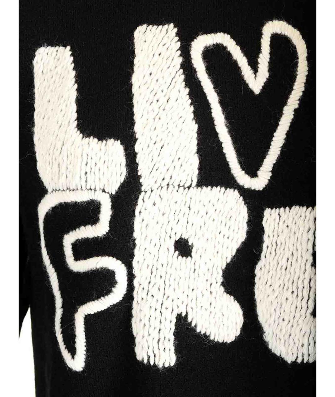 COMME DES GARÇONS Черный шерстяной джемпер / свитер, фото 3
