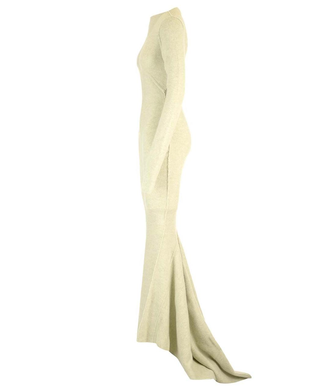 RICK OWENS Зеленое шерстяное платье, фото 3
