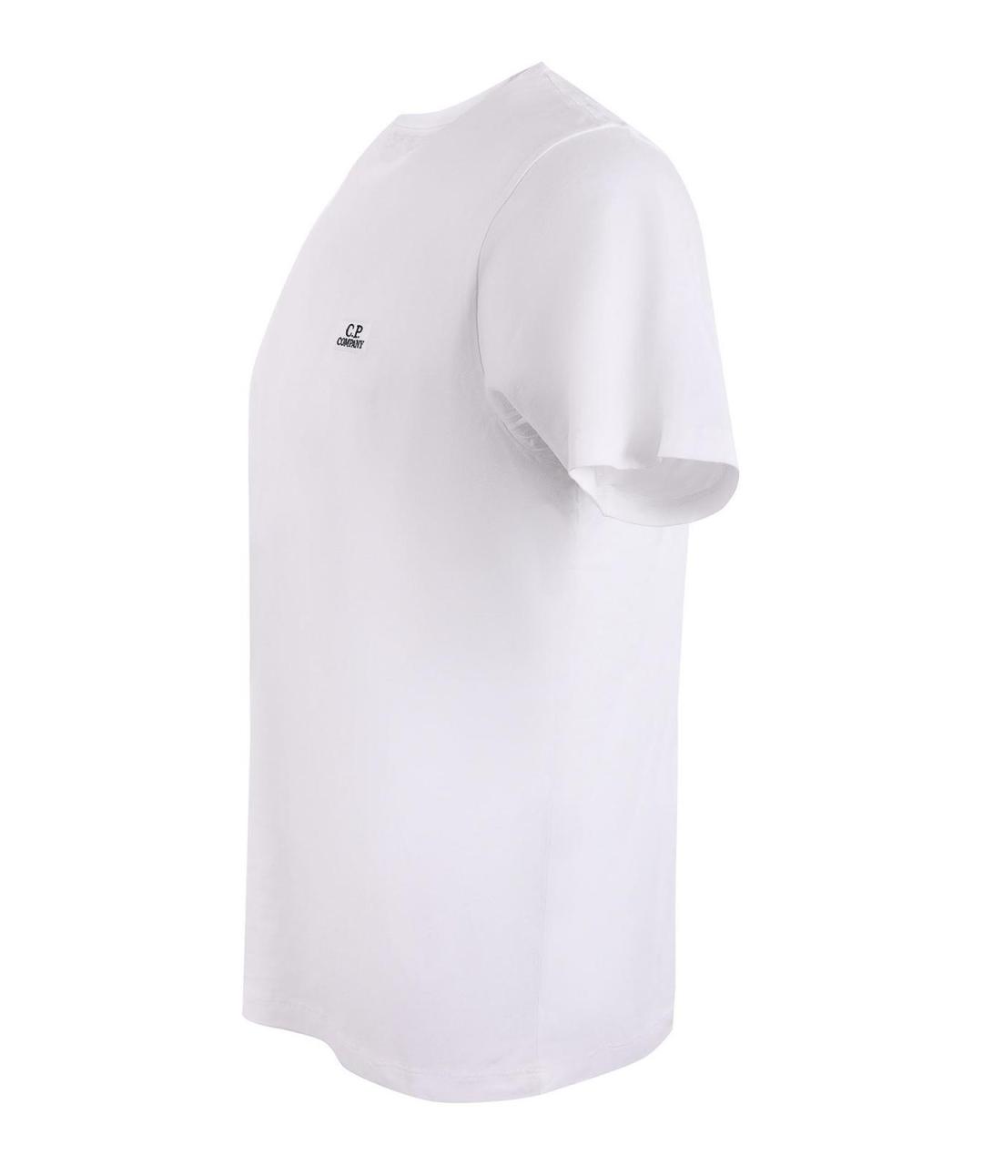 CP COMPANY Белая хлопковая футболка, фото 2