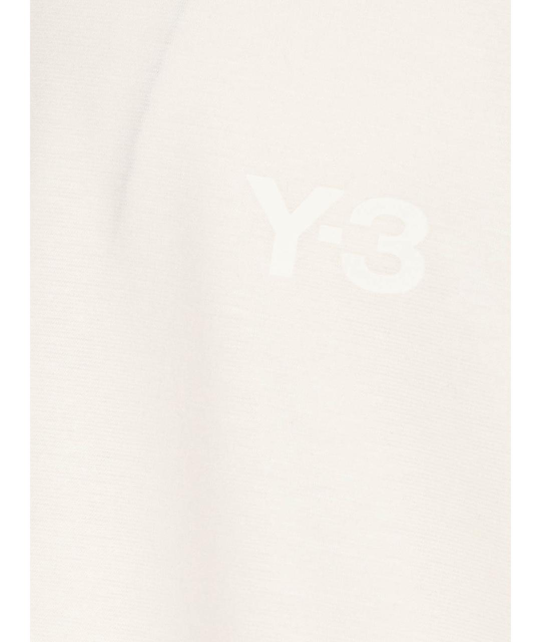 Y-3 Белая хлопковая футболка, фото 3