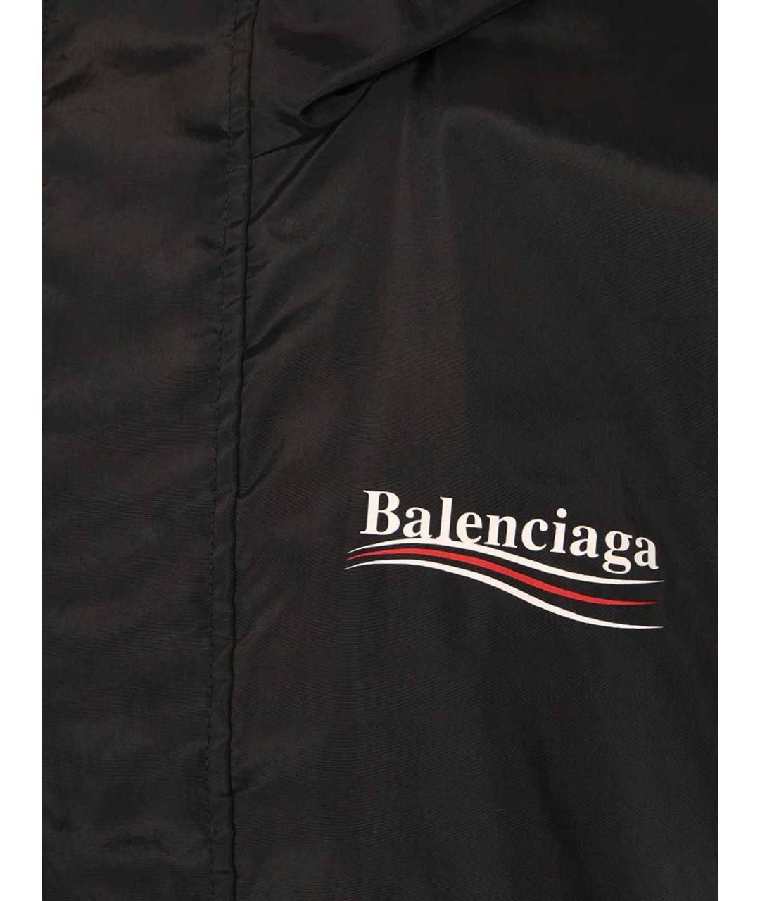 BALENCIAGA Черная полиэстеровая куртка, фото 5