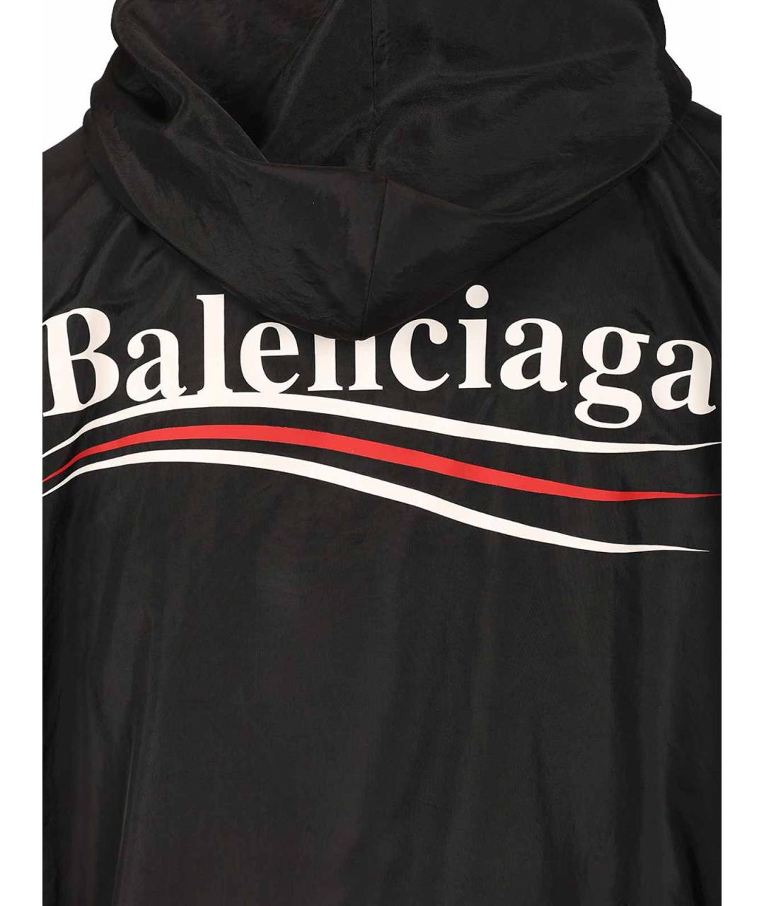 BALENCIAGA Черная полиэстеровая куртка, фото 6