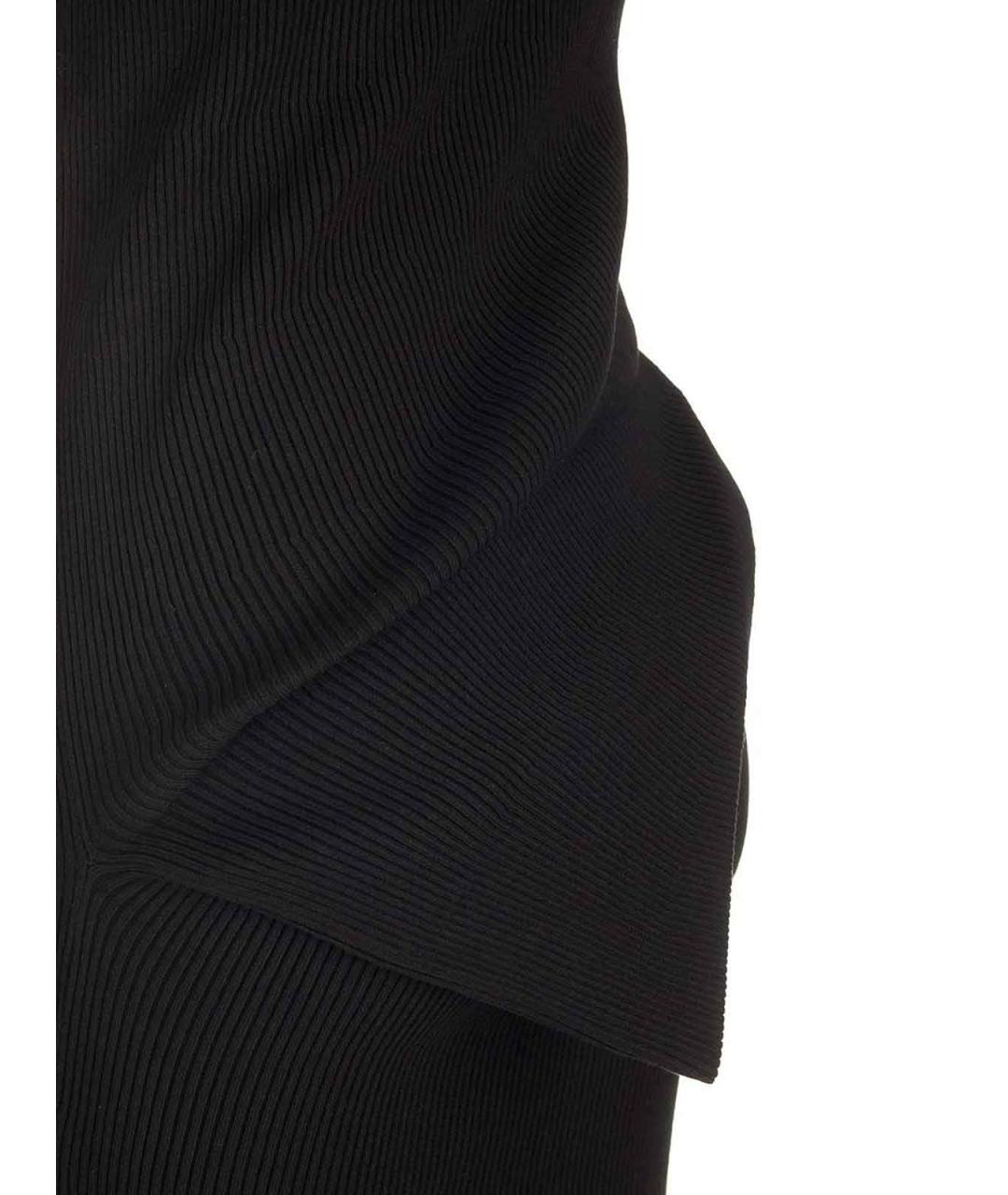 RICK OWENS Черное вискозное платье, фото 5