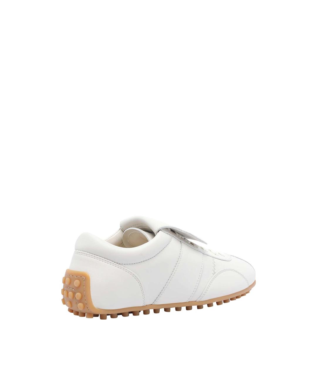 TOD'S Белые кожаные кроссовки, фото 3