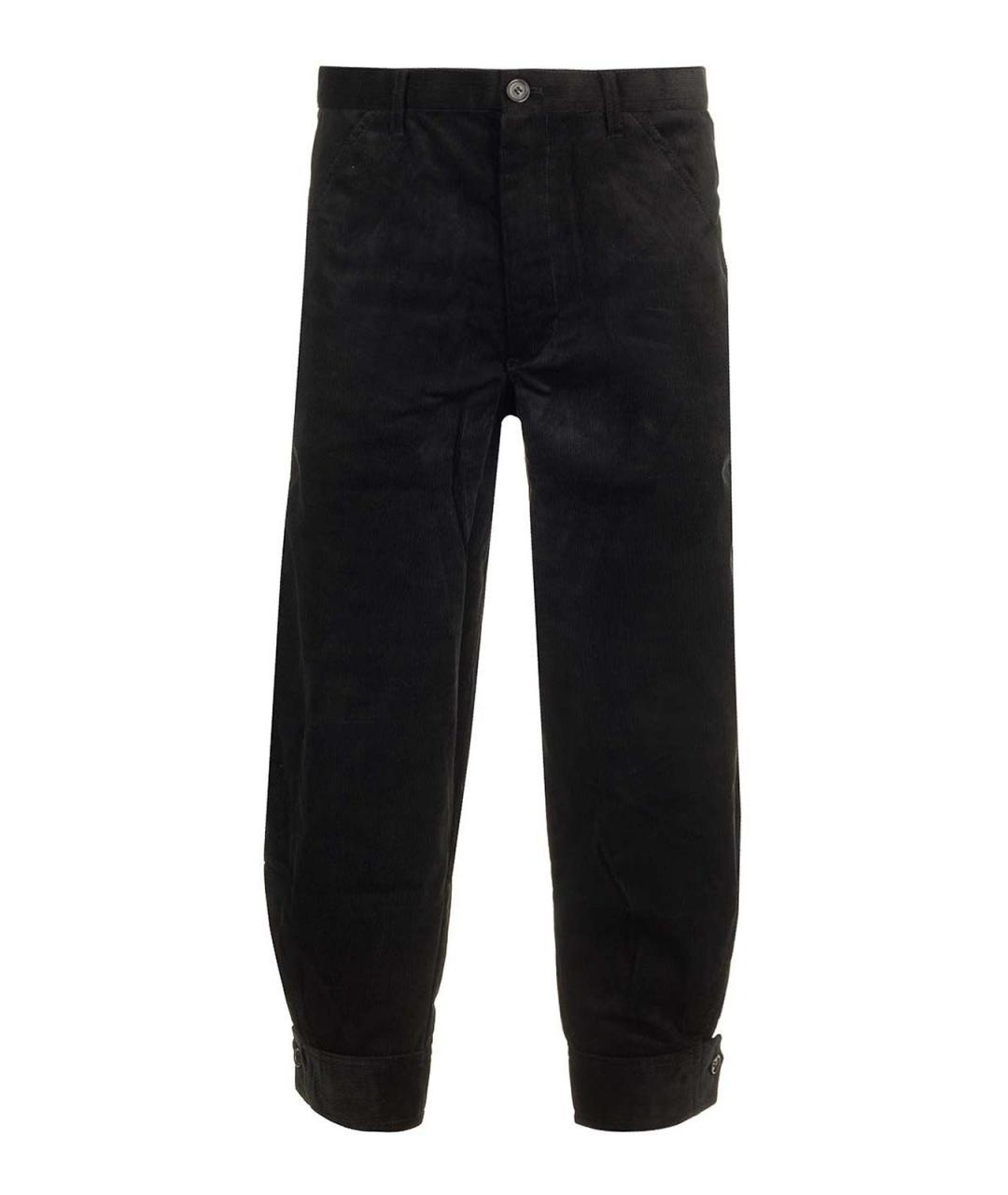 COMME DES GARÇONS Черные хлопковые повседневные брюки, фото 1