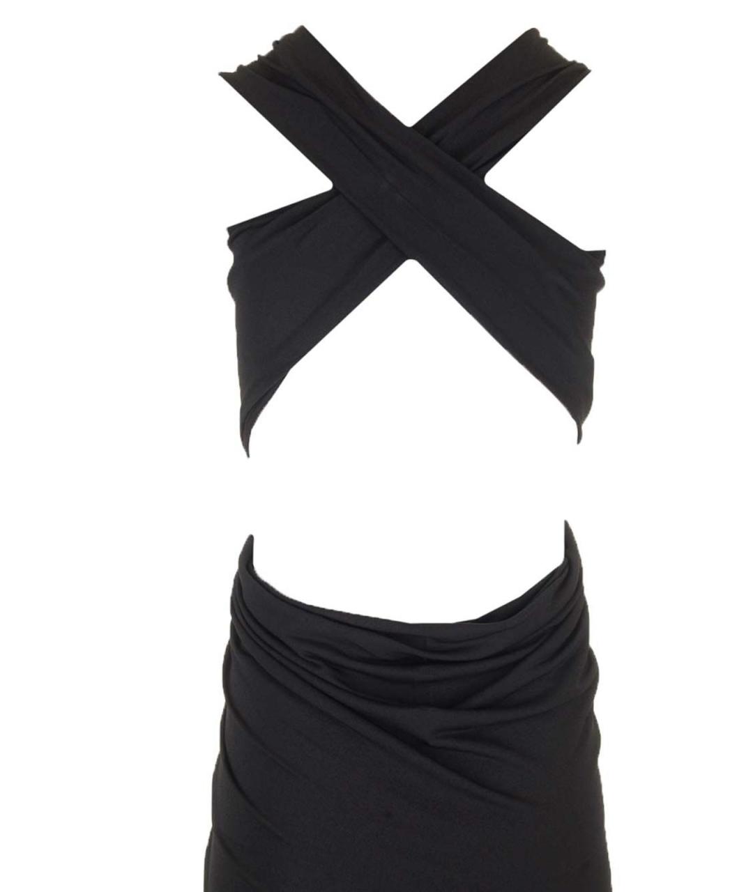 RICK OWENS Черное вискозное платье, фото 5