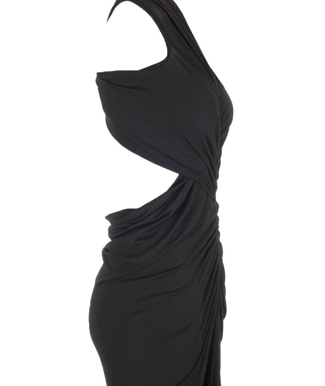 RICK OWENS Черное вискозное платье, фото 3