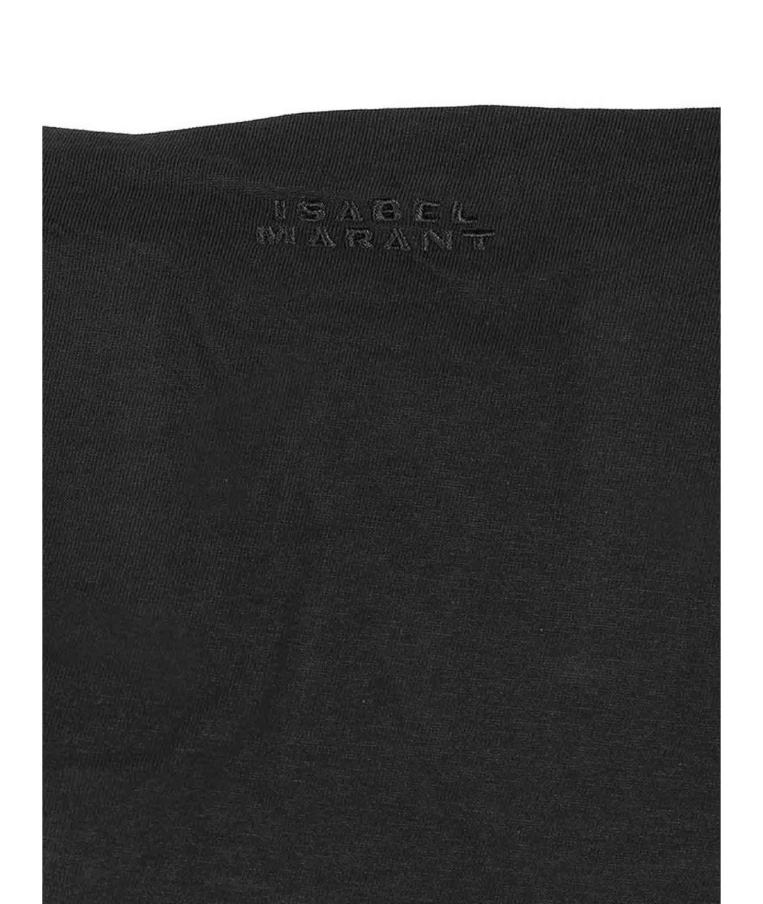 ISABEL MARANT Черная хлопковая футболка, фото 4