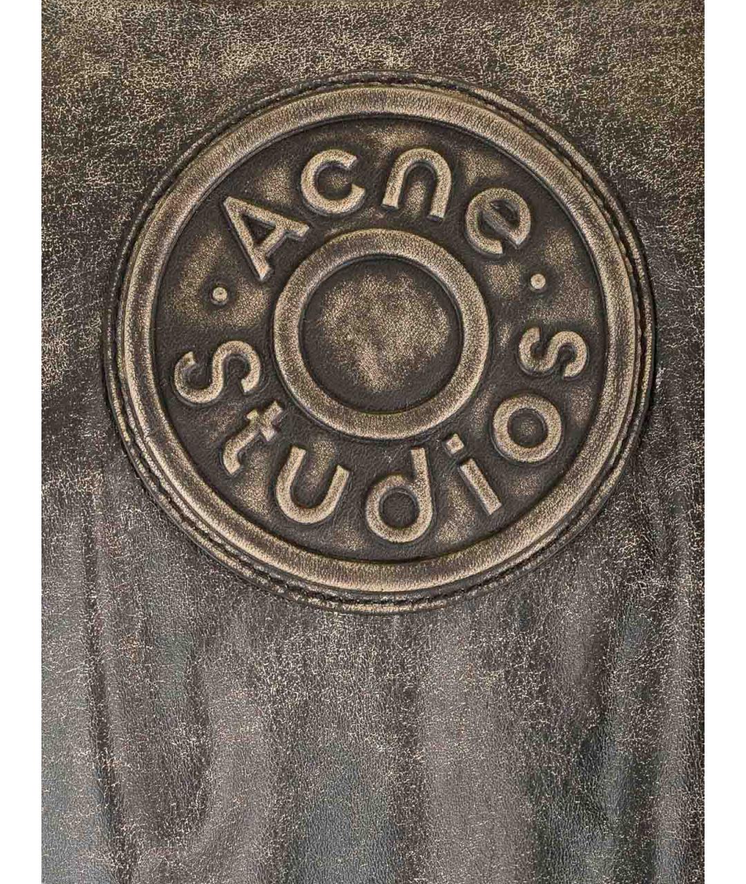 ACNE STUDIOS Черная кожаная куртка, фото 5