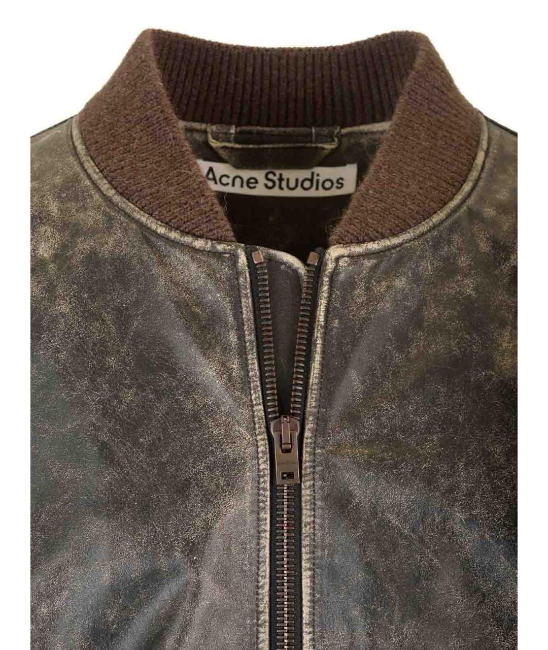 ACNE STUDIOS Черная кожаная куртка, фото 4