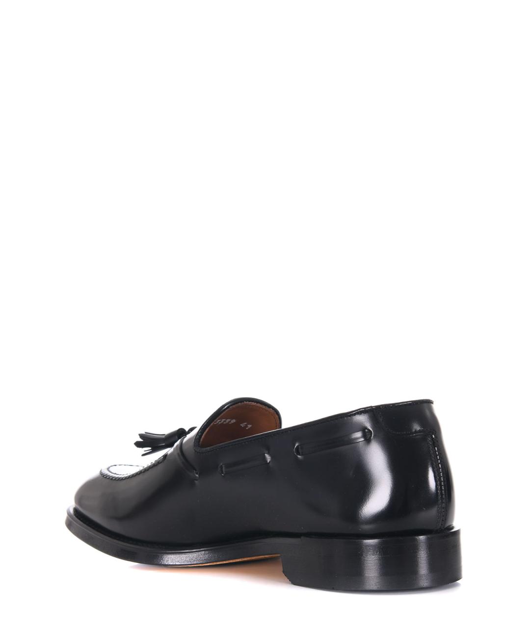 DOUCAL'S Черные кожаные лоферы, фото 4