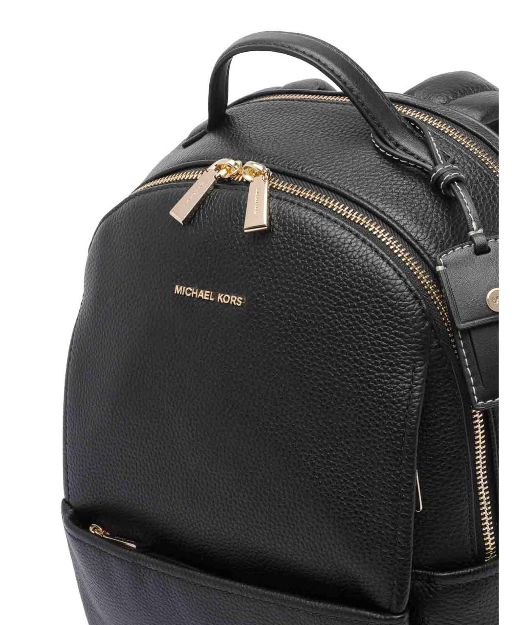 MICHAEL MICHAEL KORS Черный кожаный рюкзак, фото 4