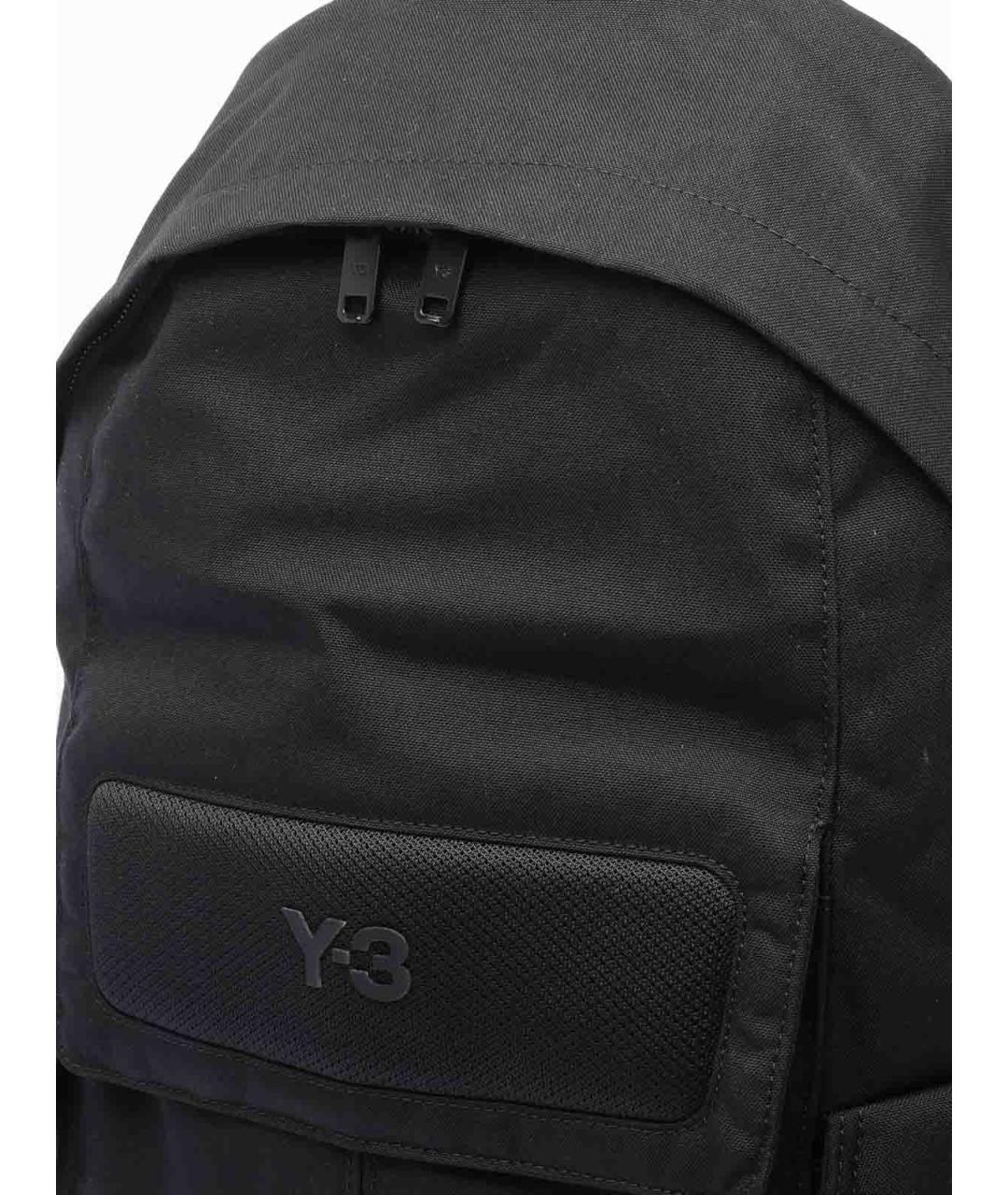 Y-3 Черный синтетический рюкзак, фото 4