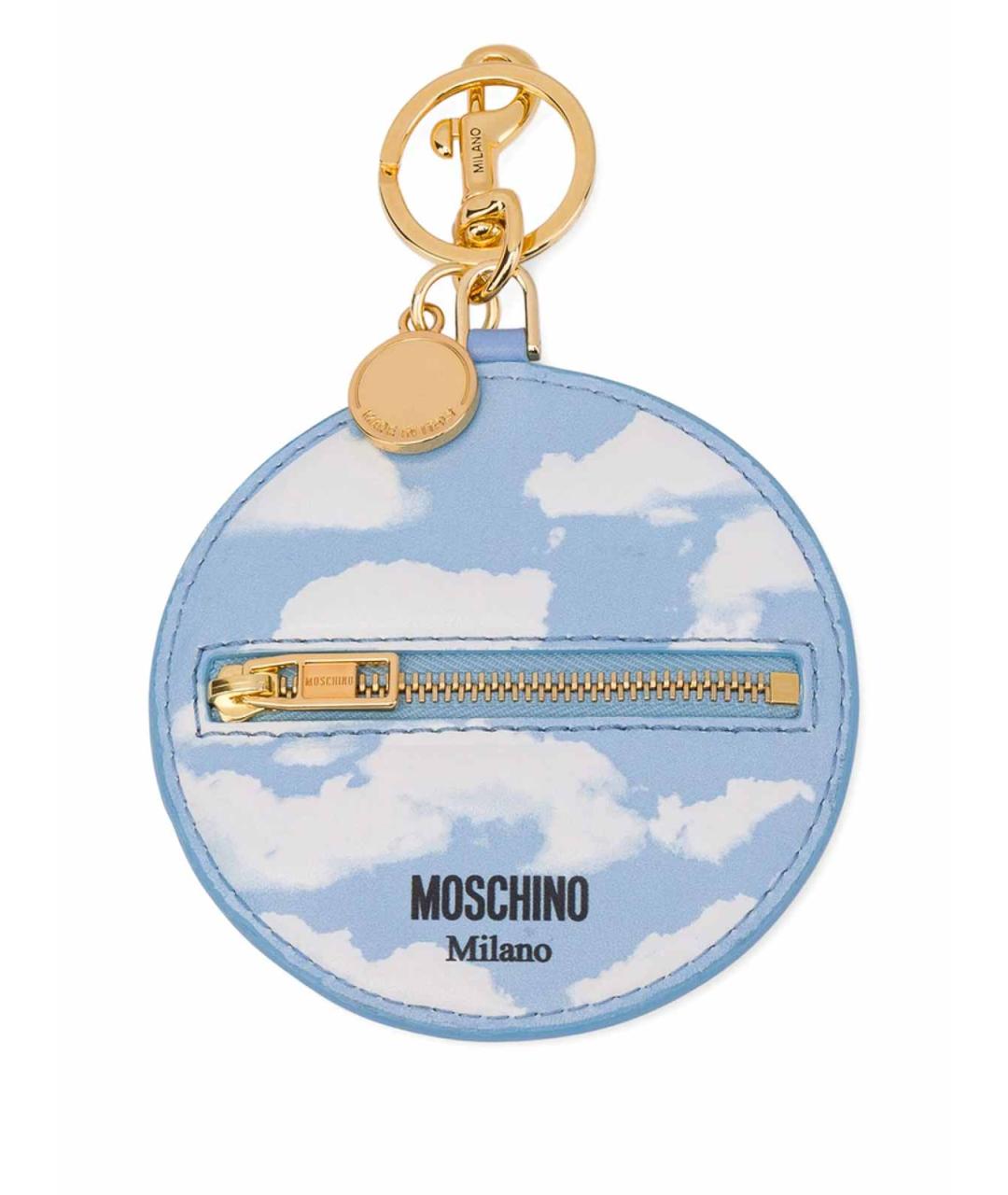 MOSCHINO Голубой брелок, фото 2