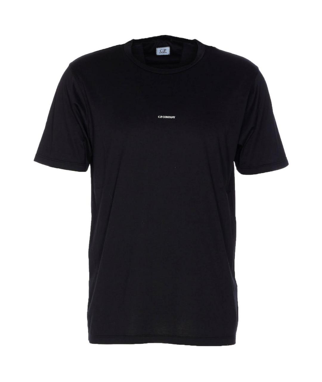 CP COMPANY Черная хлопковая футболка, фото 1