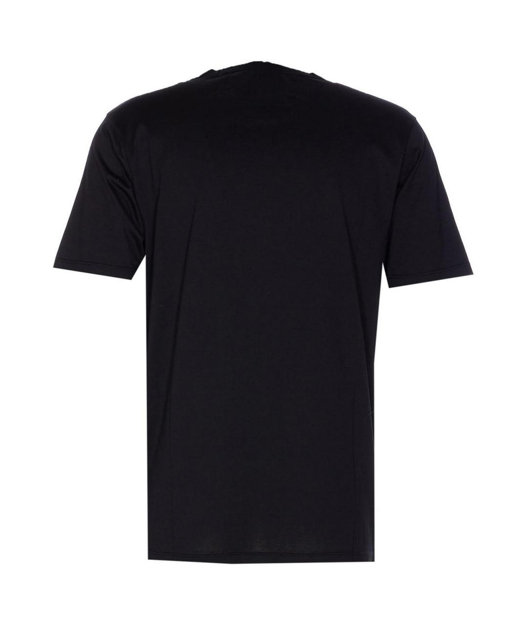 CP COMPANY Черная хлопковая футболка, фото 2