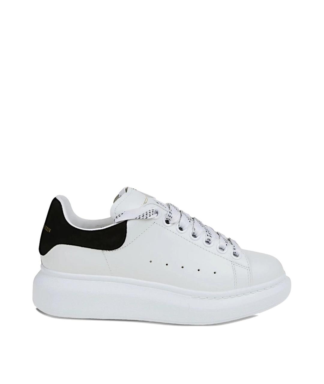 ALEXANDER MCQUEEN Белые кожаные кроссовки, фото 1
