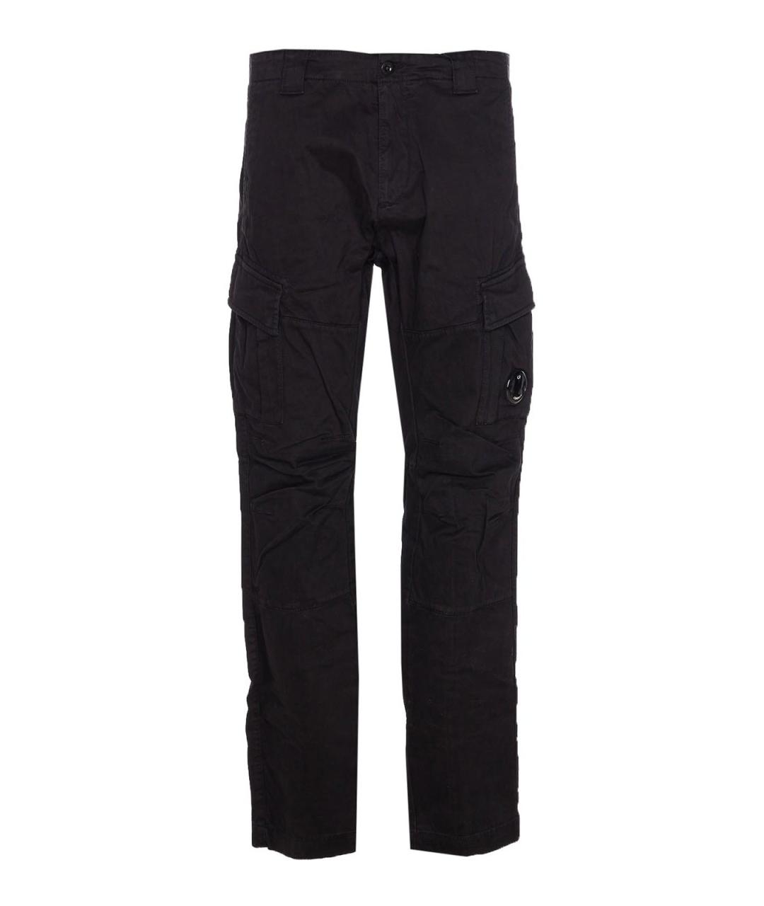 CP COMPANY Черные хлопковые повседневные брюки, фото 1