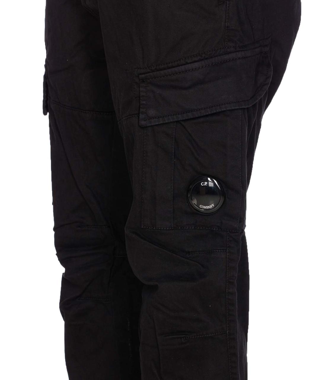 CP COMPANY Черные хлопковые повседневные брюки, фото 3