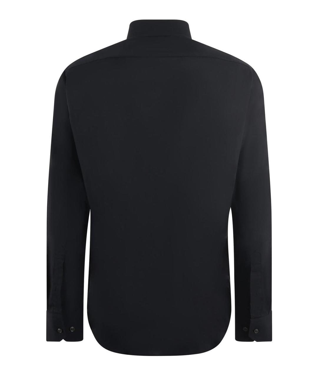 HUGO BOSS Черная хлопковая кэжуал рубашка, фото 3