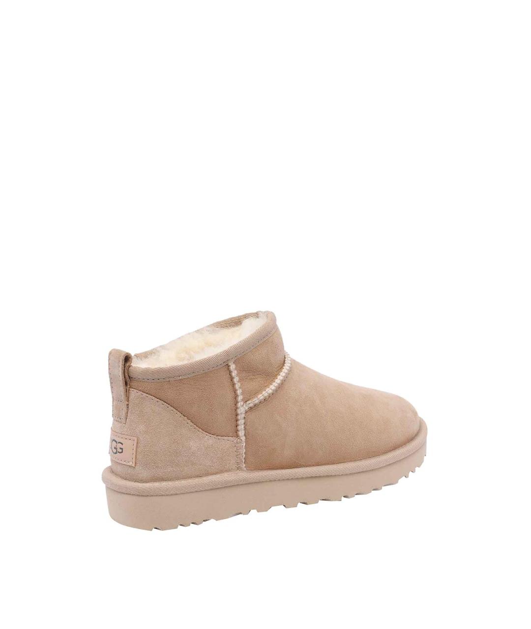 UGG Бежевые замшевые полусапоги, фото 3