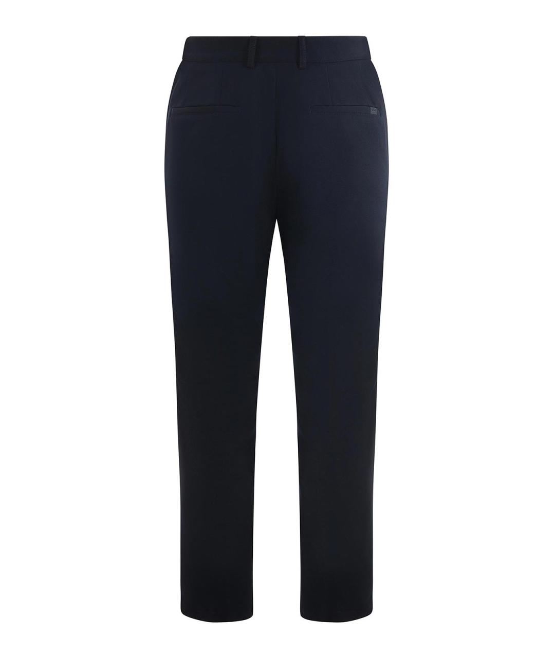 HUGO BOSS Синие вискозные повседневные брюки, фото 3