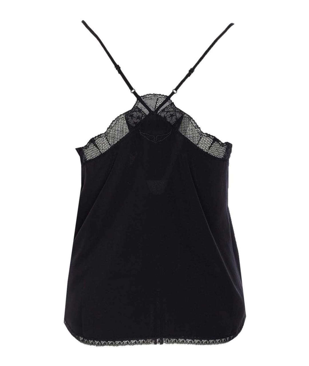 ZADIG & VOLTAIRE Черная шелковая майка, фото 2