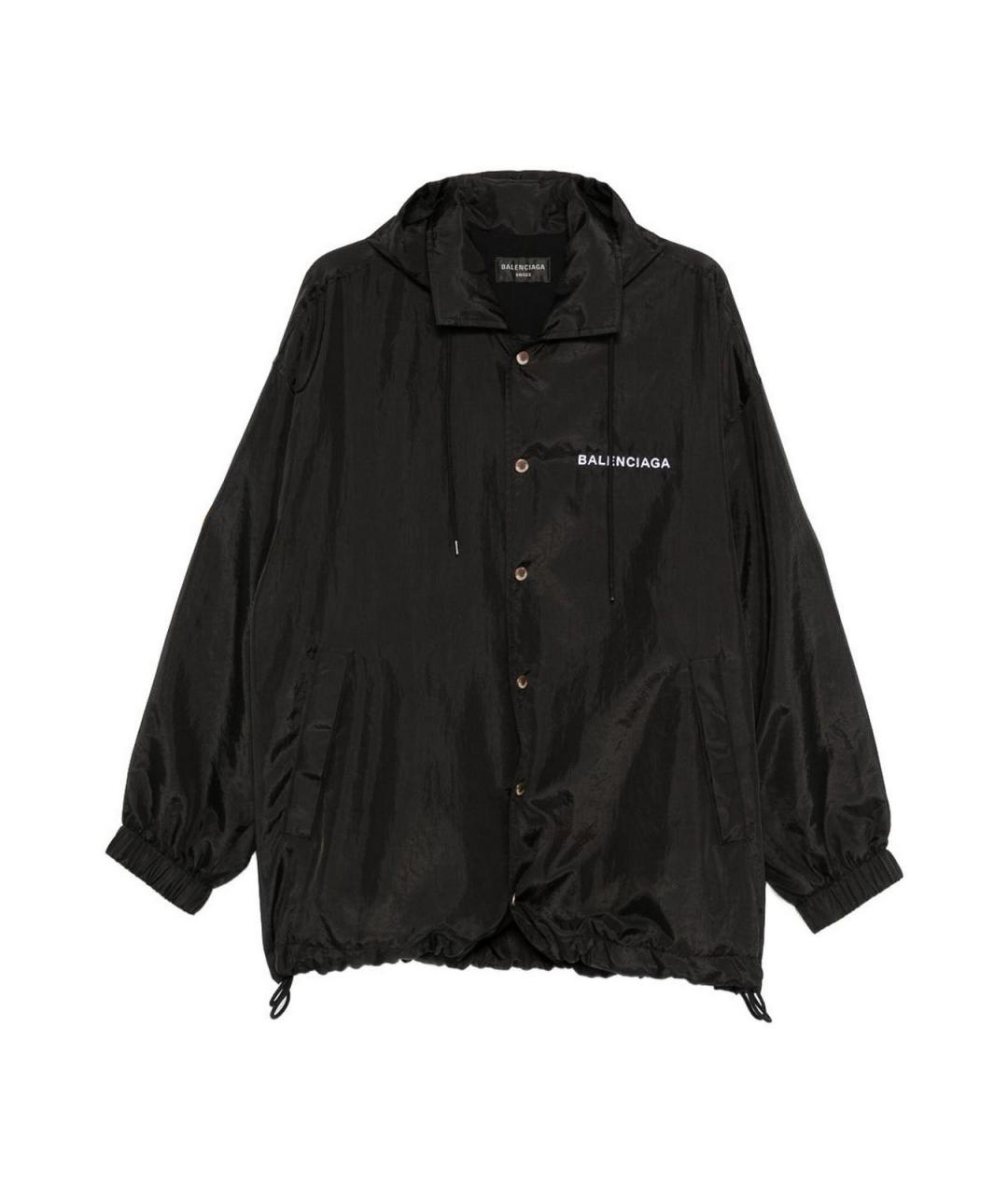 BALENCIAGA Черная полиэстеровая куртка, фото 1