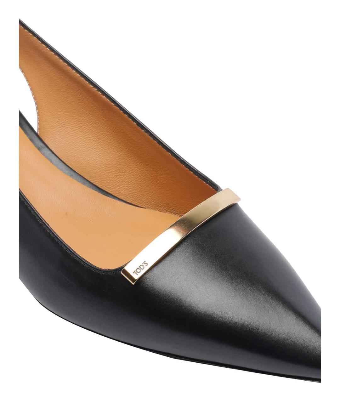 TOD'S Черные кожаные туфли, фото 4