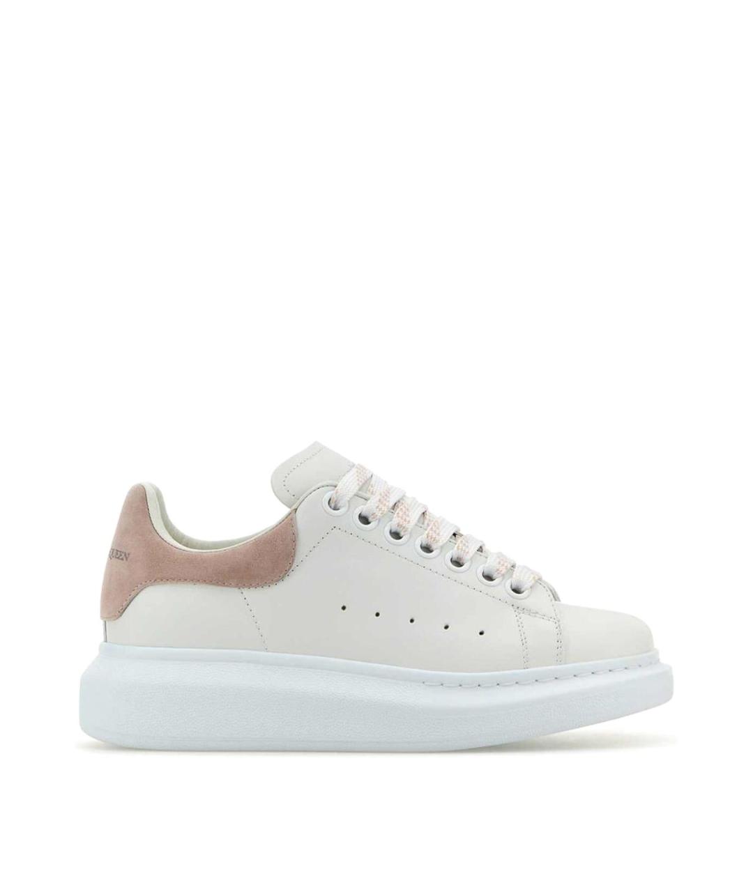 ALEXANDER MCQUEEN Белые кожаные кроссовки, фото 1