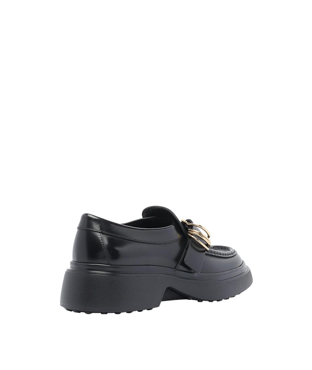 TOD'S Черные кожаные лоферы, фото 3