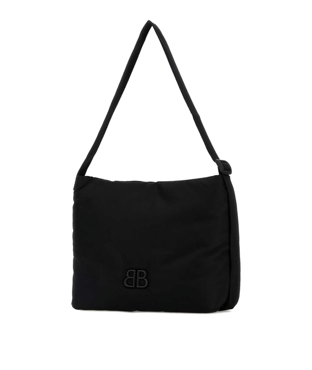 BALENCIAGA Черная хлопковая сумка на плечо, фото 3