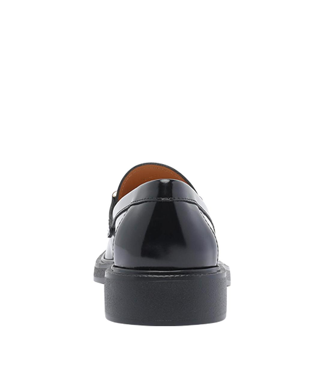 TOD'S Черные кожаные лоферы, фото 4