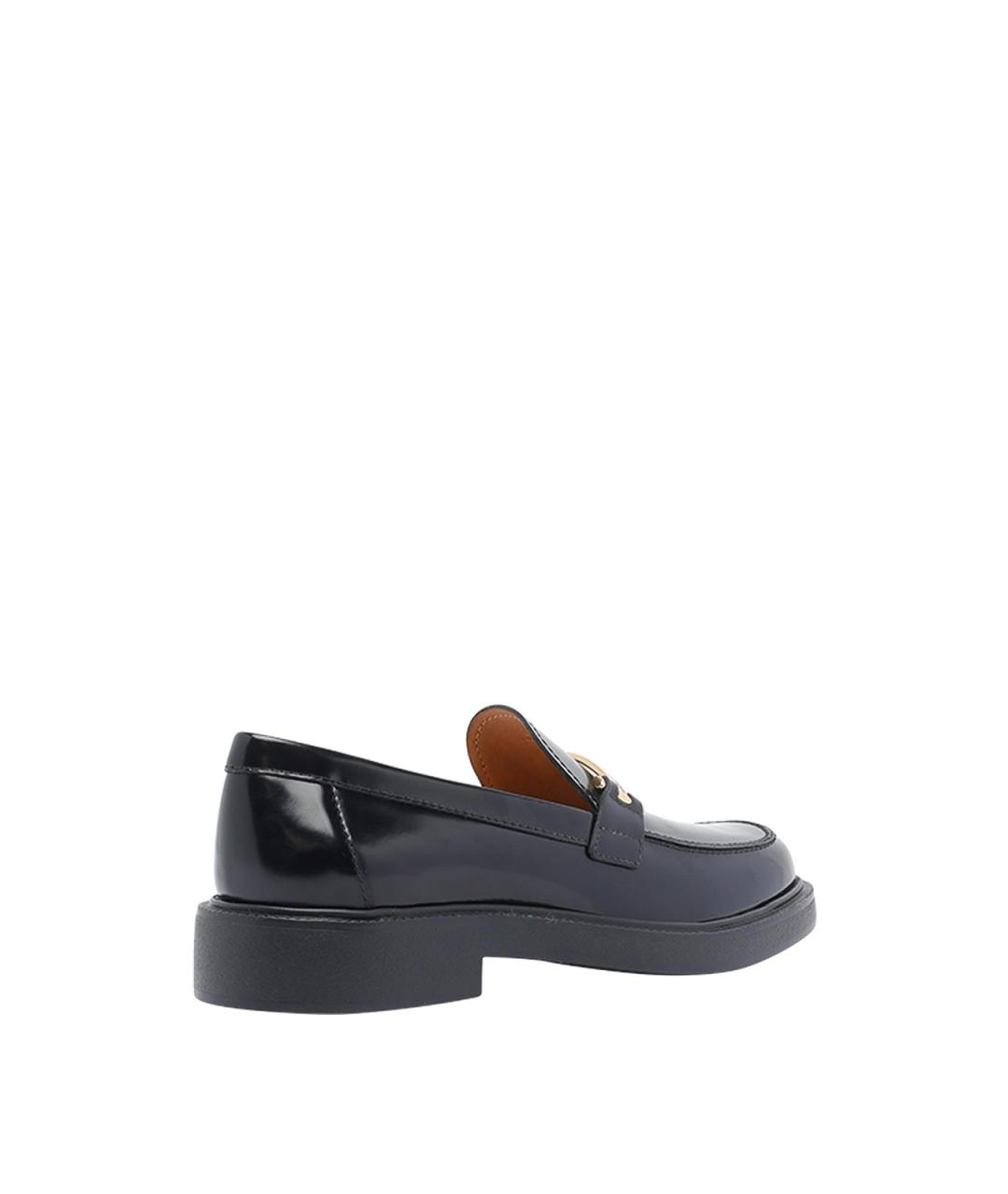 TOD'S Черные кожаные лоферы, фото 3