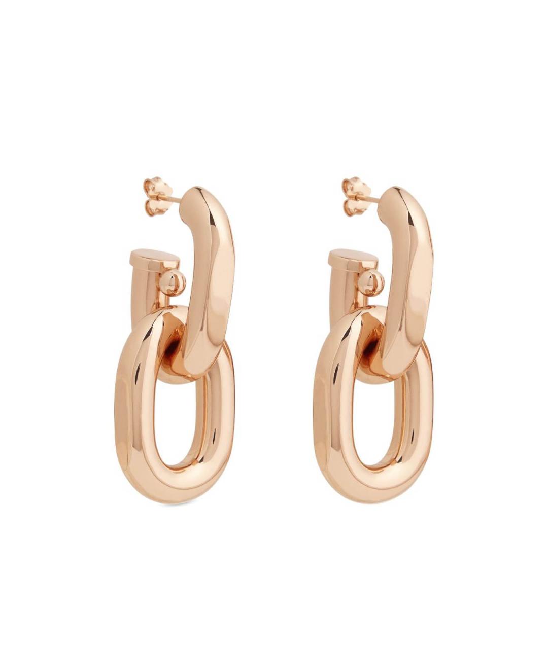 PACO RABANNE Розовые серьги из желтого золота, фото 4
