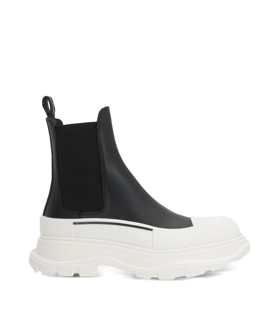 ALEXANDER MCQUEEN Черные резиновые сапоги, фото 1